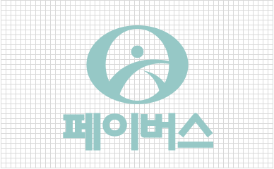 FAVORs 로고 : 국문세로 페이버스 심볼과 한국어 이름을 세로로 배치한 로고 이미지